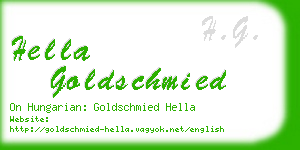 hella goldschmied business card